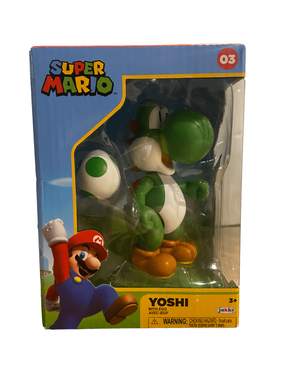 FIGURINE SUPER MARIO BROS YOSHI 10cm AVEC OEUF - JAKKS PACIFIC